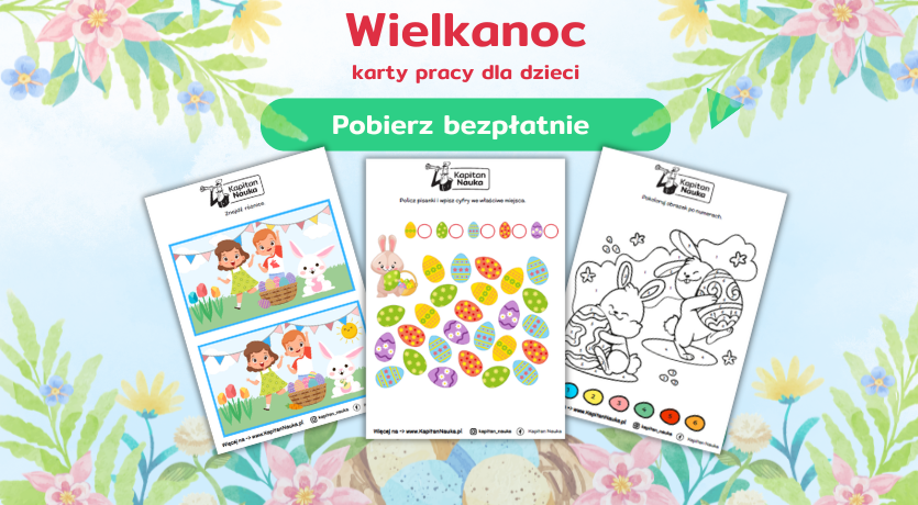 Karty pracy na Wielkanoc do pobrania Kapitan Nauka